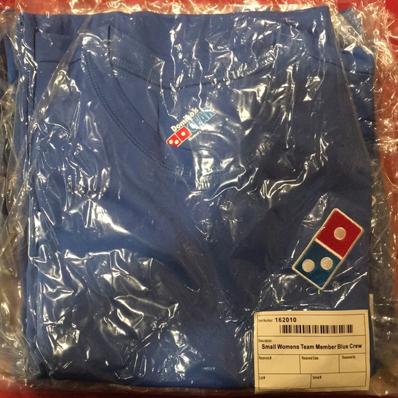 Tops Dominos Pizza Uniform Team Crew Shirt New Poshmark